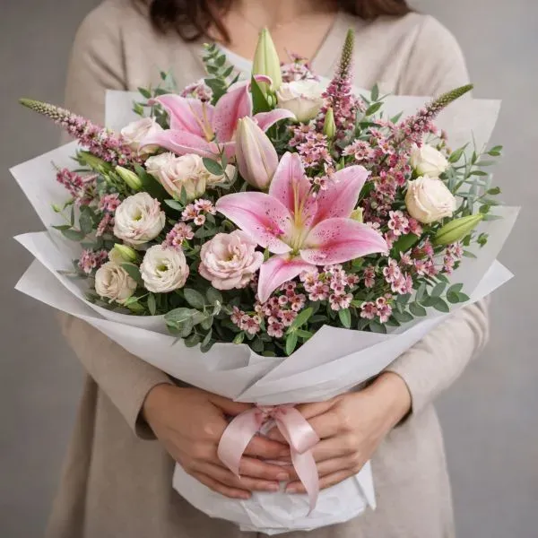 זר פרחים סיפור אהבה