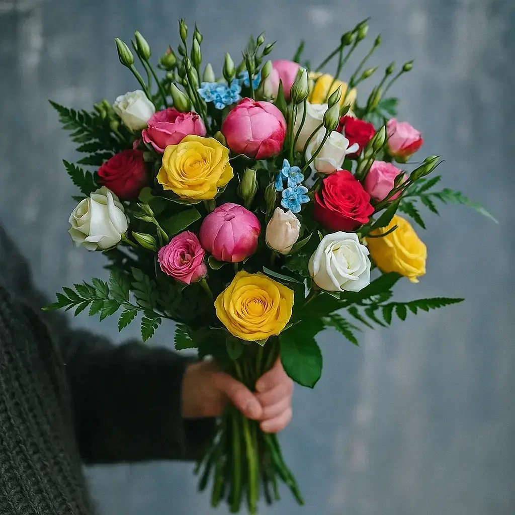 Colorful bouquet of flowers