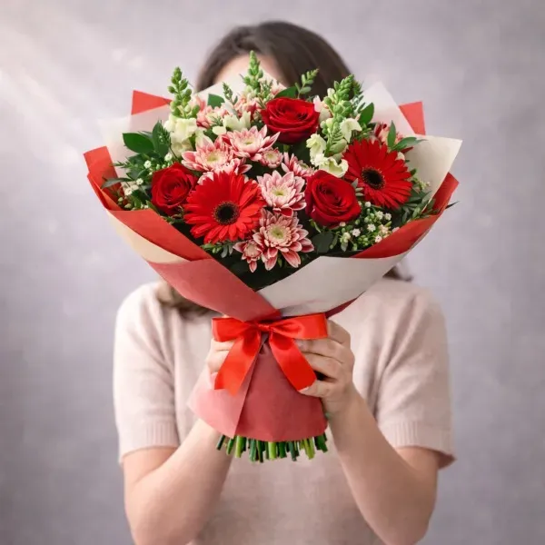 An exciting bouquet of flowers
