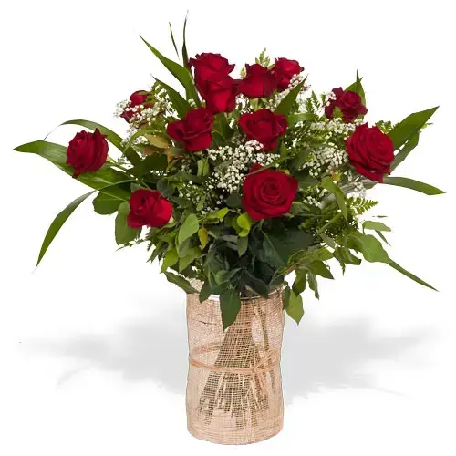 זר ורדים באהבה