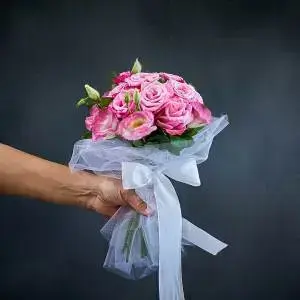 Classic Pink Bridal Bouquet