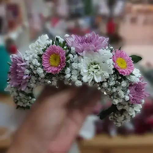 זר קלאסי לראש