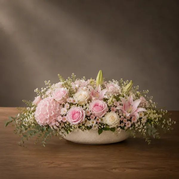 Delicate luxurious flower arrangement