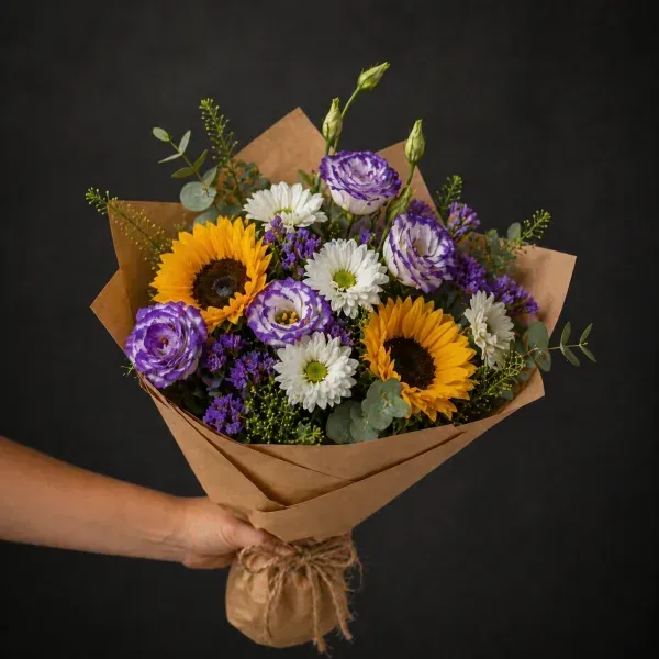 זר פרחים לוהט