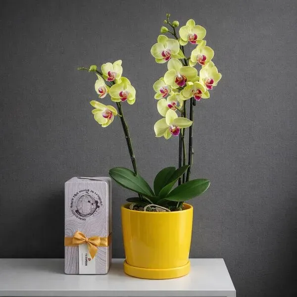 סחלב בשילוב מארז פרלינים