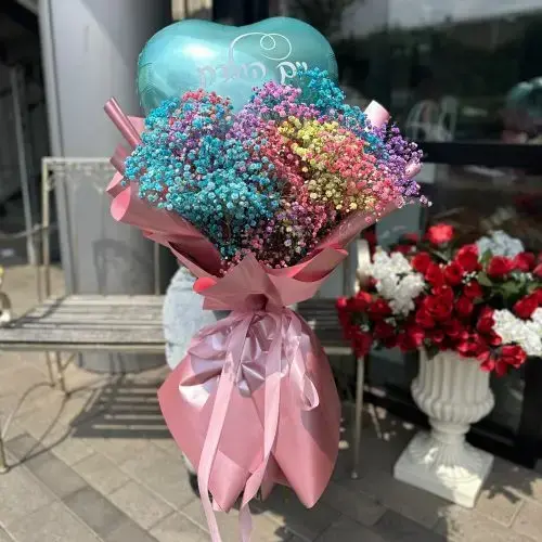 זר יום הולדת צבעוני