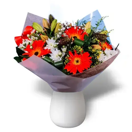 זר פרחים מזל