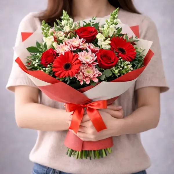 An exciting bouquet of flowers