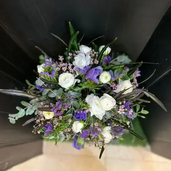 Elegance in Purple and White