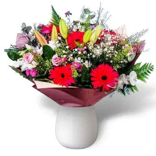 זר פרחים יום מקסים