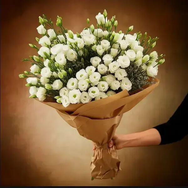 זר ליזי לבן