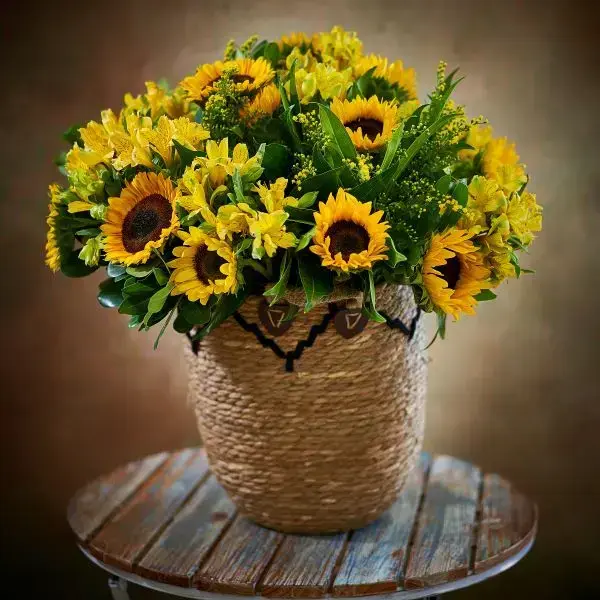 זר כפרי עגול קלאסי זר כפרי עגול קלאסי