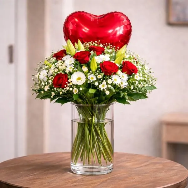 זר אהבה ובלון