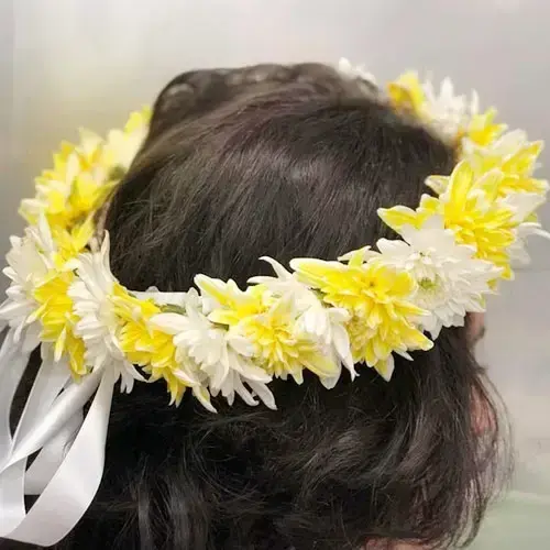 Yellow head wreath